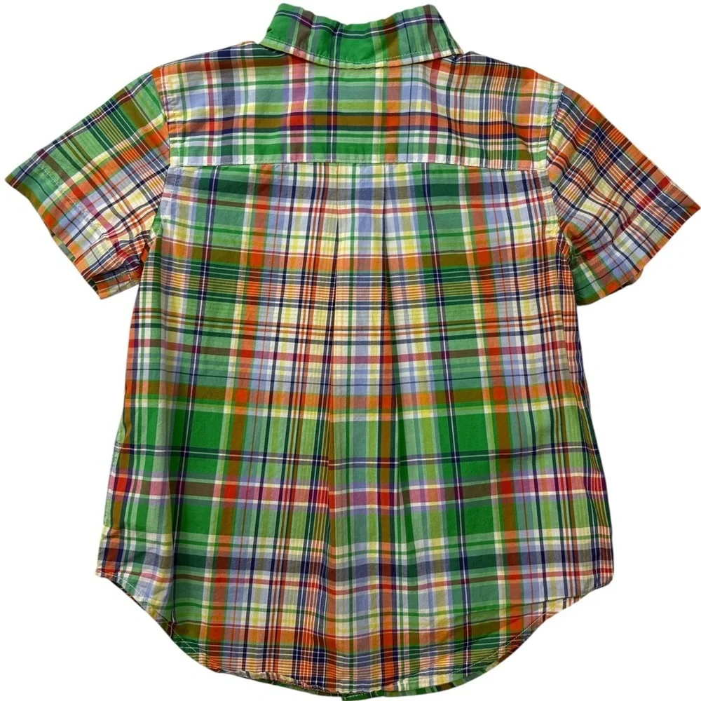 Ralph Lauren Kids Multicolor Plaid Button-Down Oxford Shirt